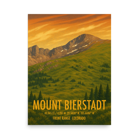 Mount Bierstadt Poster